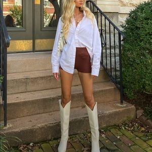 Public Desire Knee High Heeled Western Cowboy Boots